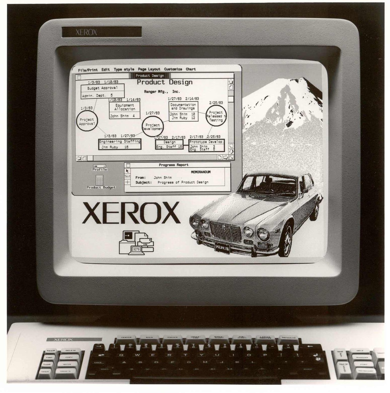 Xerox Star 8010 Interface, high quality polaroid (1981). Via www.digibarn.com. Image name: "xerox-star-8010-08.jpg" Licensed under a Creative Commons Attribution-Noncommercial 3.0 License.