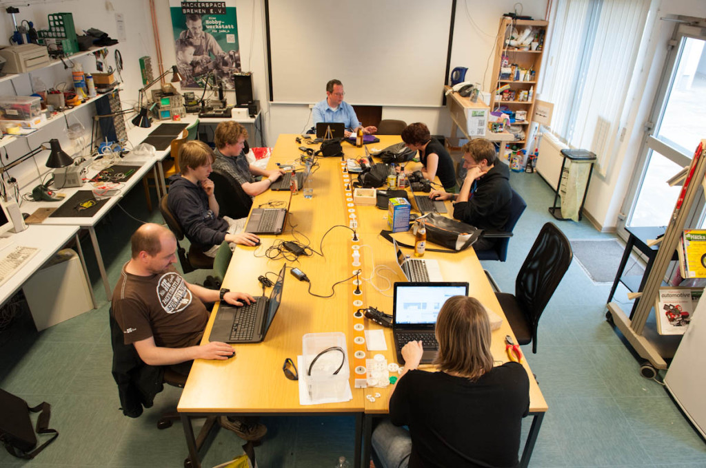 Hackerspace team in Bremen. Courtesy of  hackerspace-bremen.de.