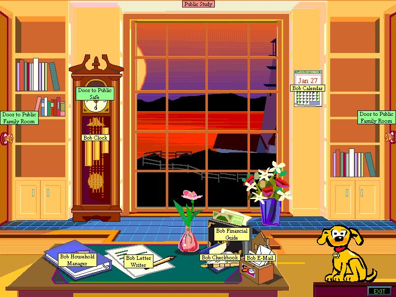 Screenshot of Microsoft Bob. Via flickr.com. Uploaded by K. Latham on September 20, 2006. Copyright by Microsoft. License: Attribution-NonCommercial-ShareAlike 2.0 Generic (CC BY-NC-SA 2.0)
